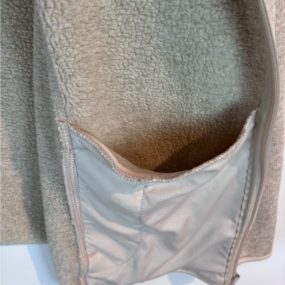 Faded Glory Sherpa Lined Full Zip Jacket Women’s Plus 3X (22W/24W) Oatmeal Beige - Picture 4 of 15